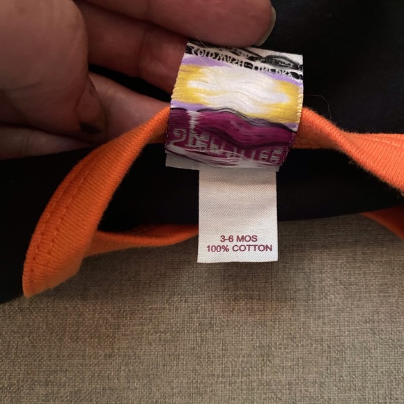 Baby bodysuit Mommy's little pumpkin embellished 100% cotton Halloween 6M NWT - Picture 8 of 8